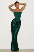 Robe longue Maggie — Émeraude