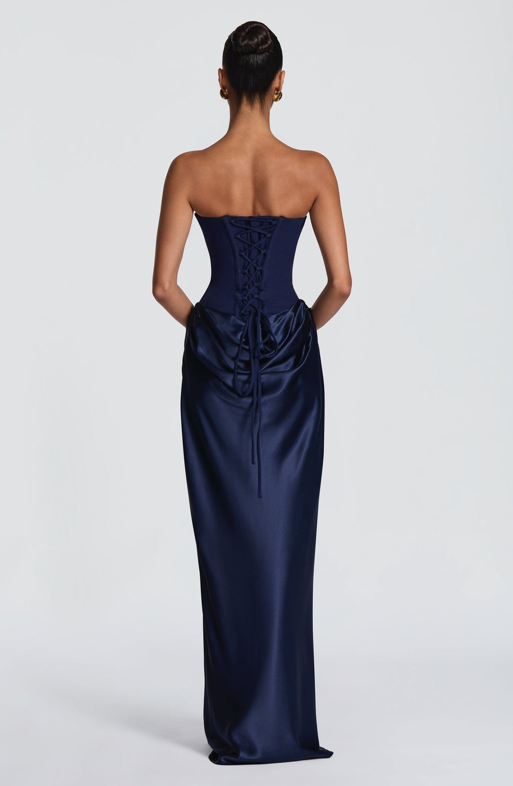 Robe longue Maggie — Bleu marine — vue 3