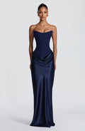 Robe longue Maggie — Bleu marine