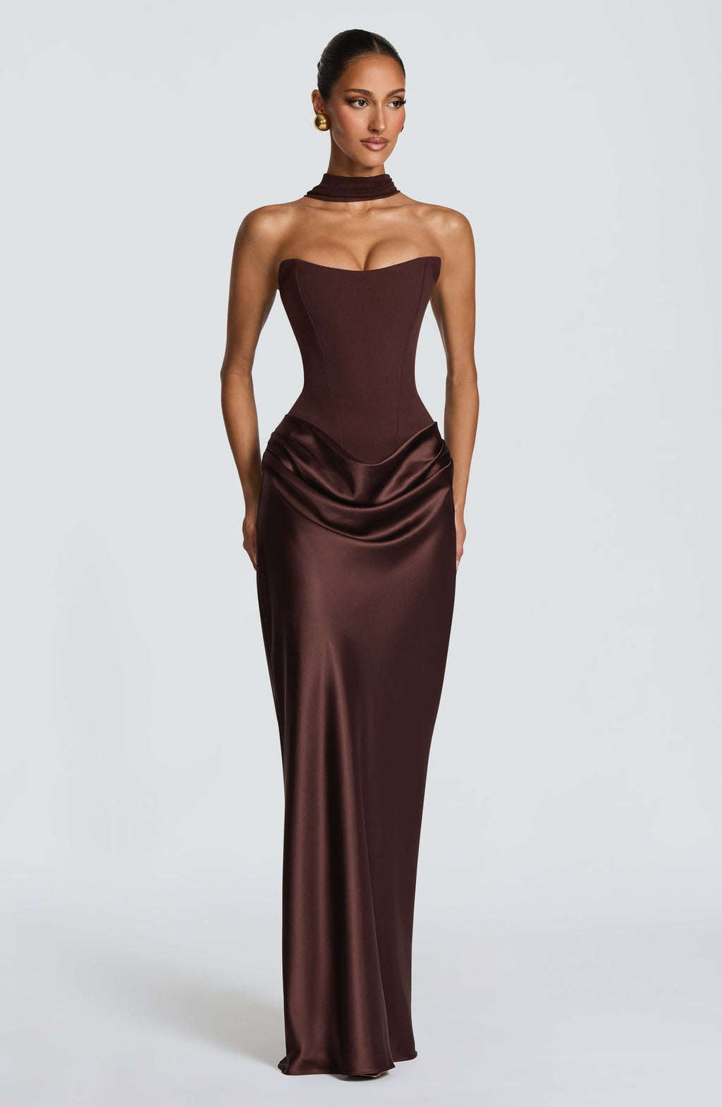 Robe longue Maggie — Prune