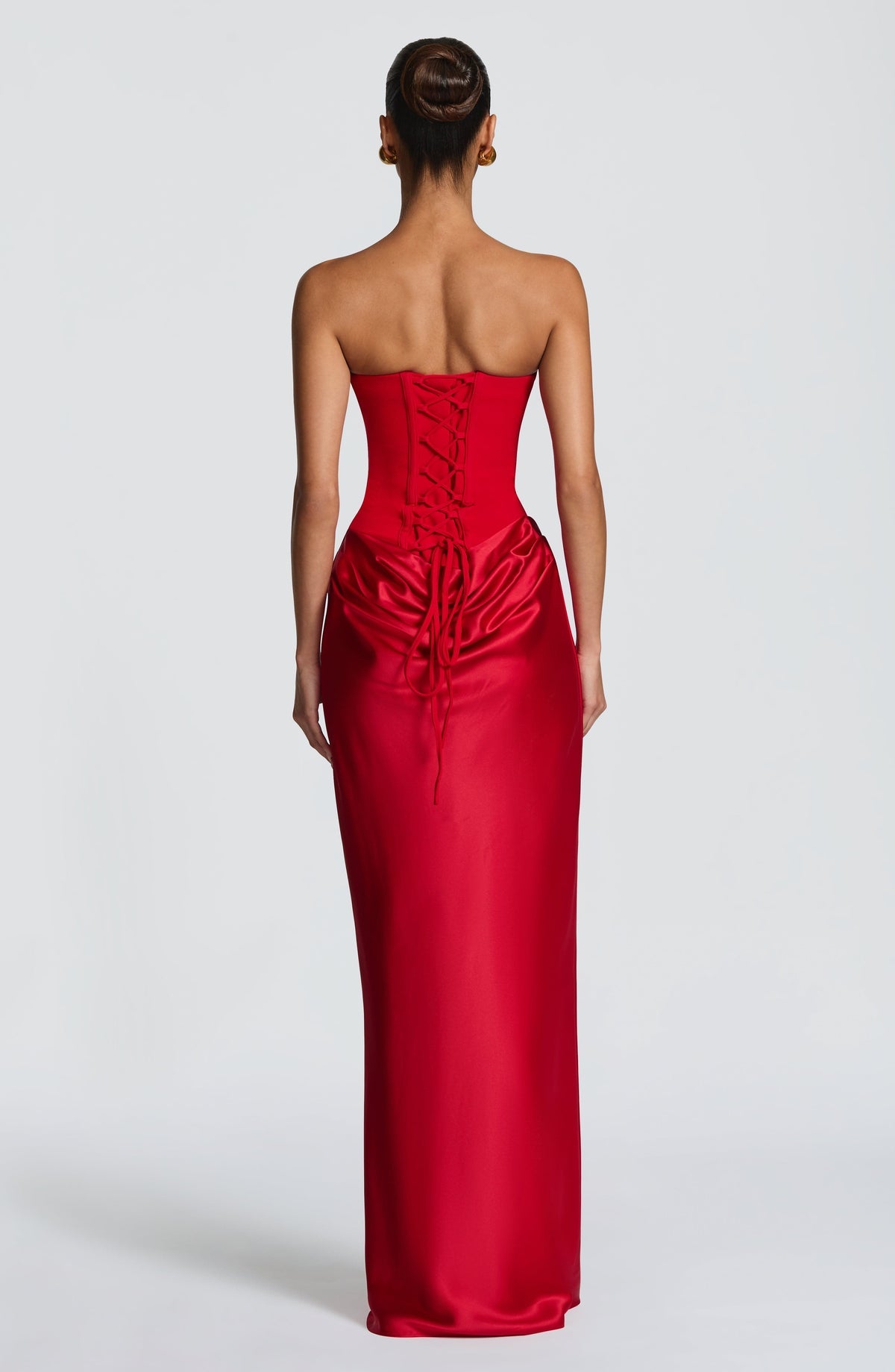 Robe longue Maggie — Rouge — vue 2