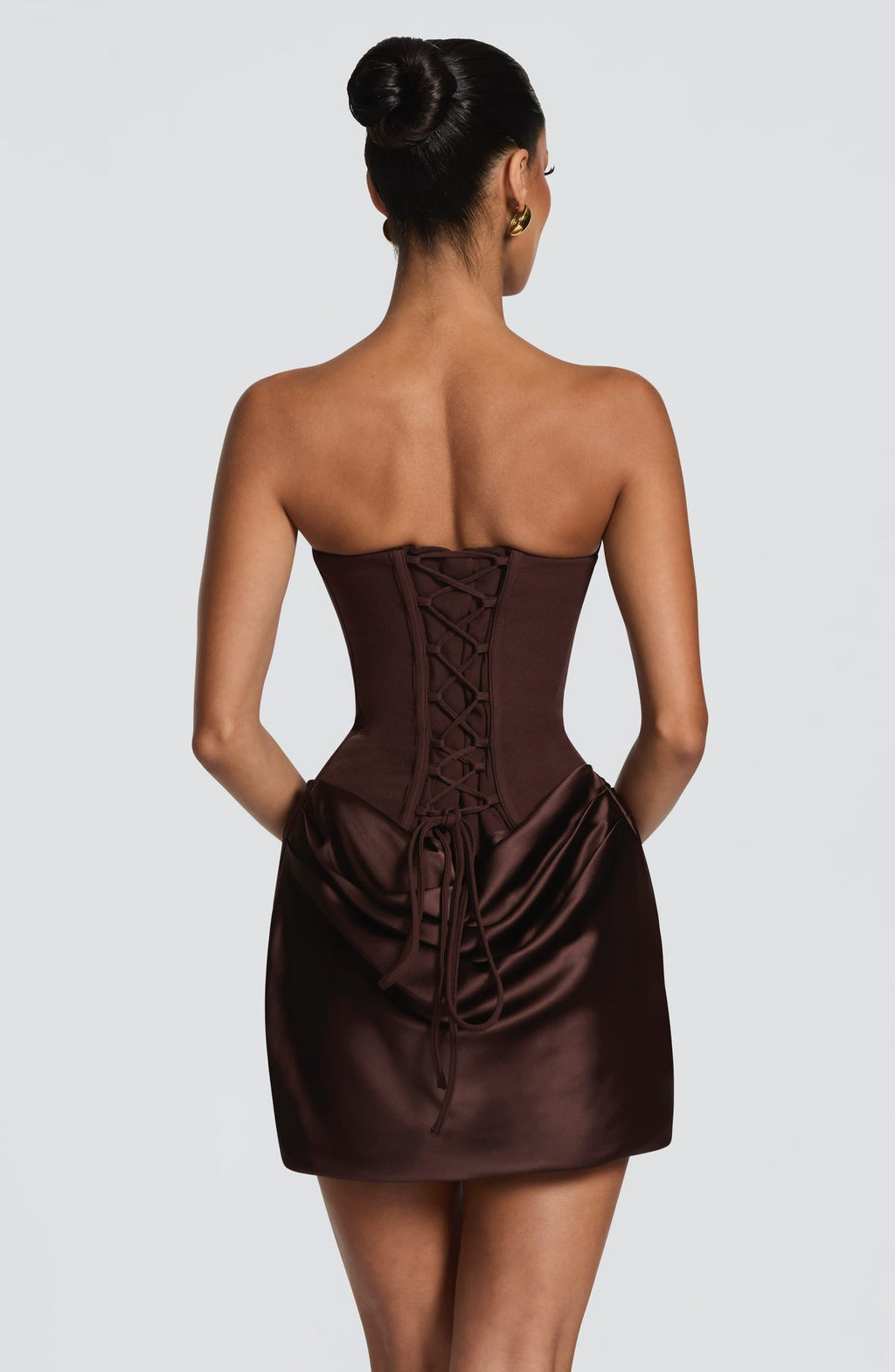 Robe courte Maggie — Prune — vue 3
