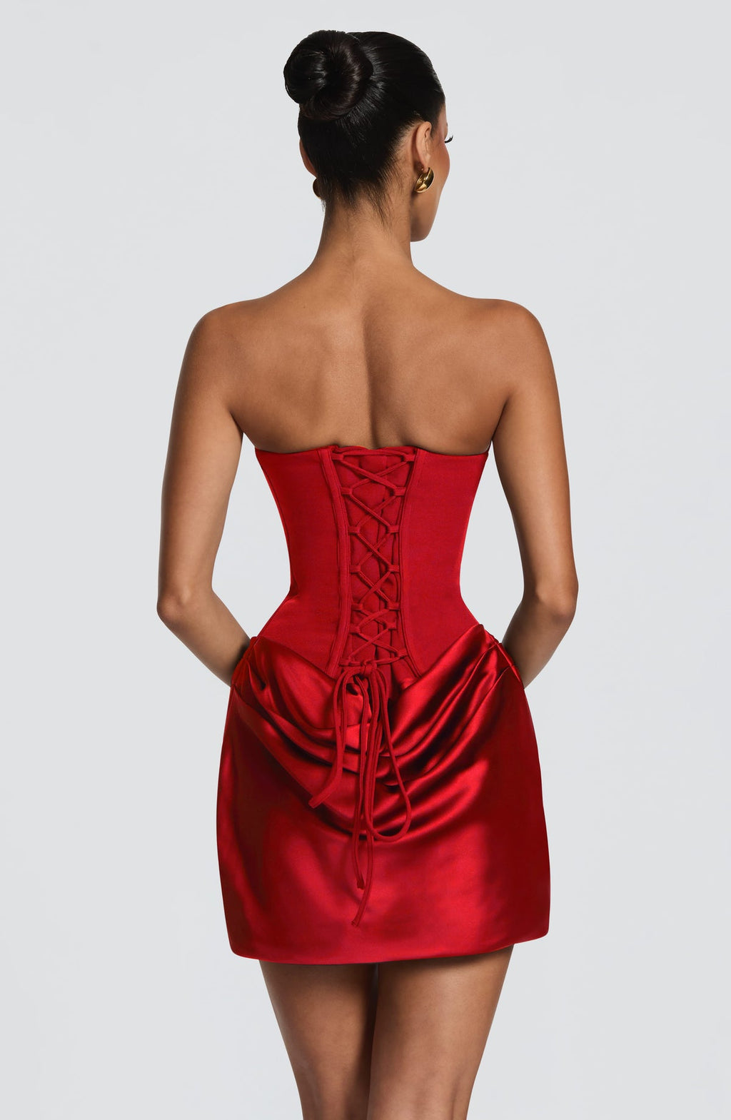 Robe courte Maggie — Rouge — vue 2