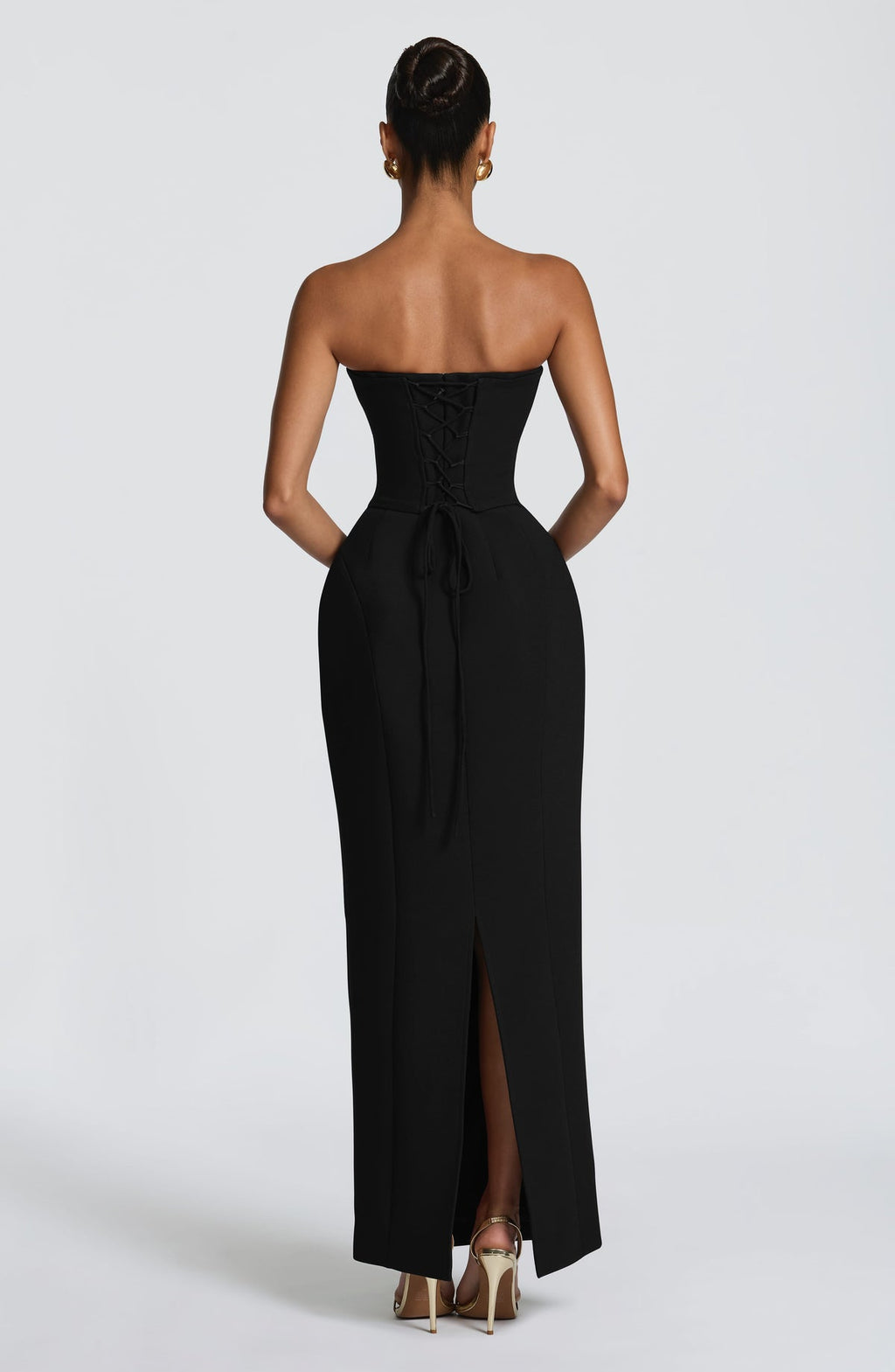 Robe longue Manon — Noir — vue 2