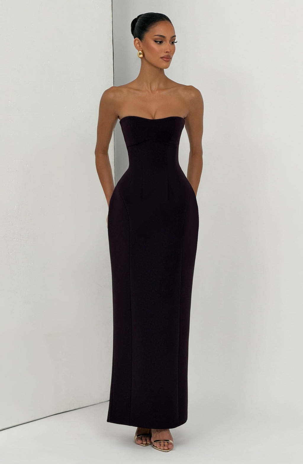 Robe longue Manon — Noir — vue 5