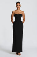 Robe longue Manon — Noir