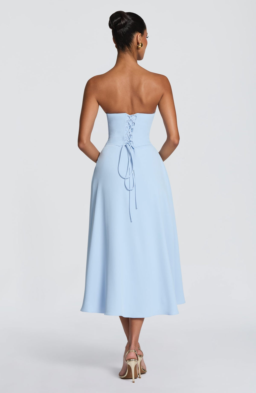 Marlowe midi dress — Ice blue — view 2