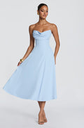 Marlowe midi dress — Ice blue