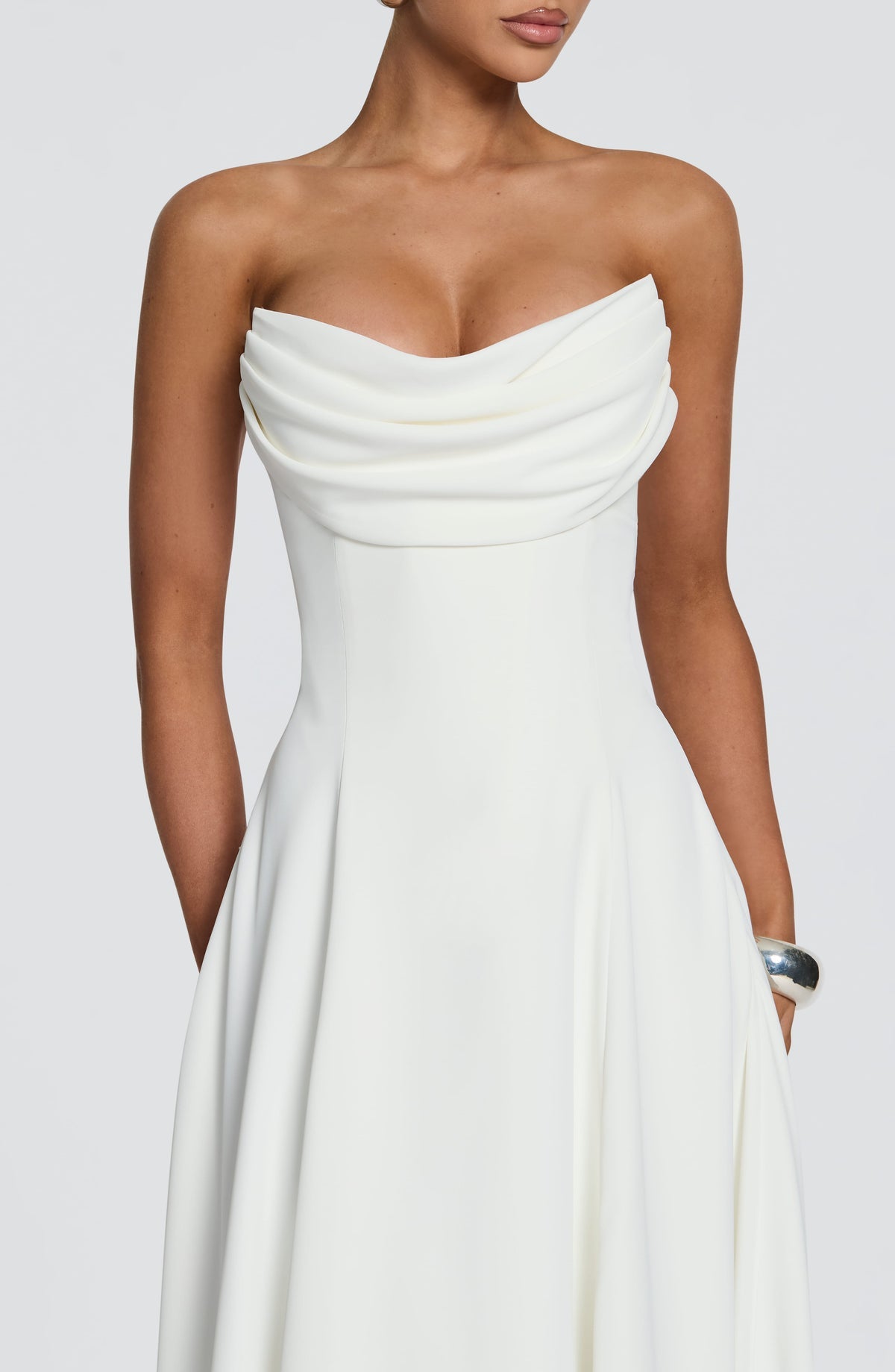 Robe midi Marlowe — Ivoire — vue 4