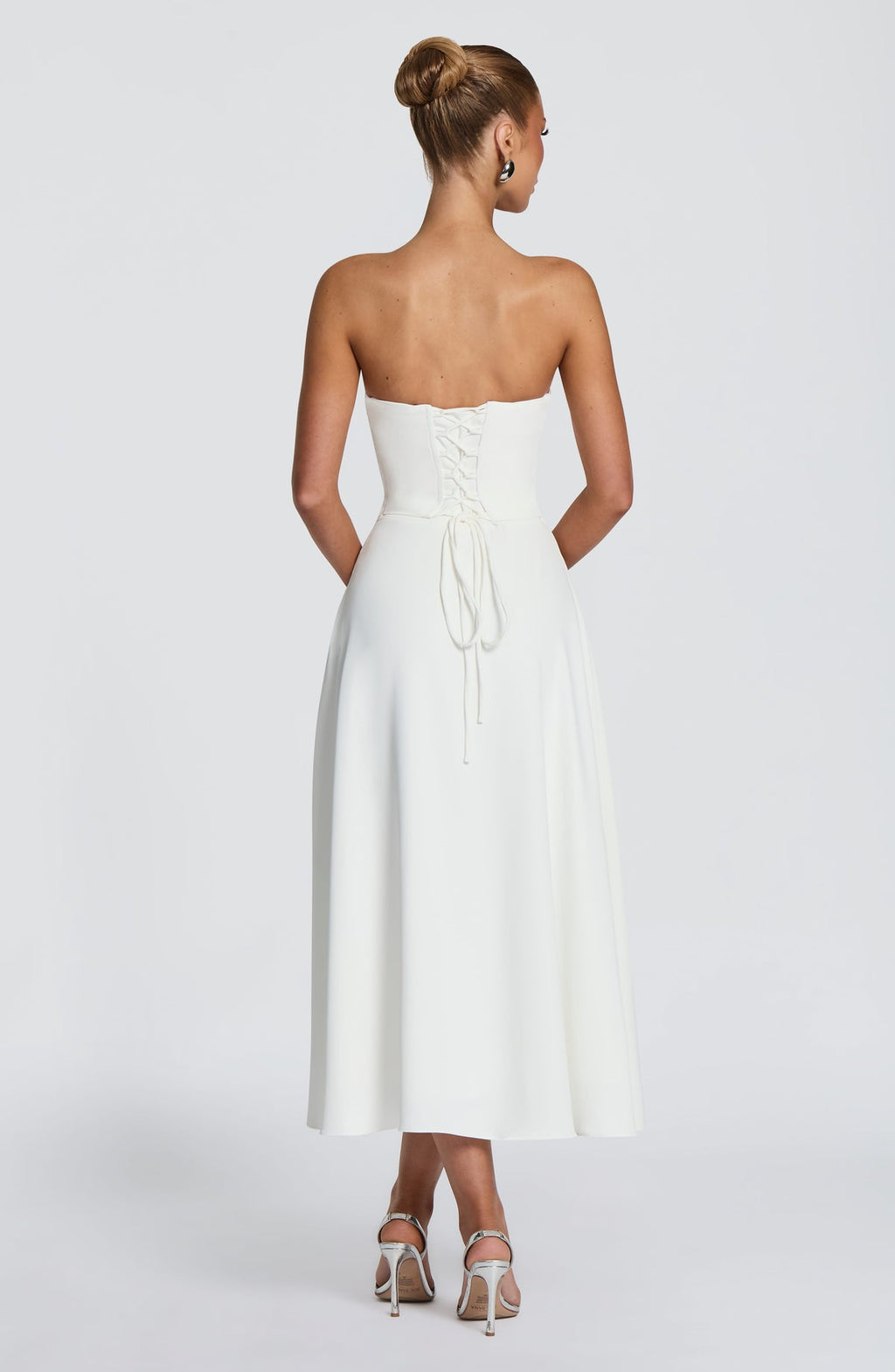 Robe midi Marlowe — Ivoire — vue 2