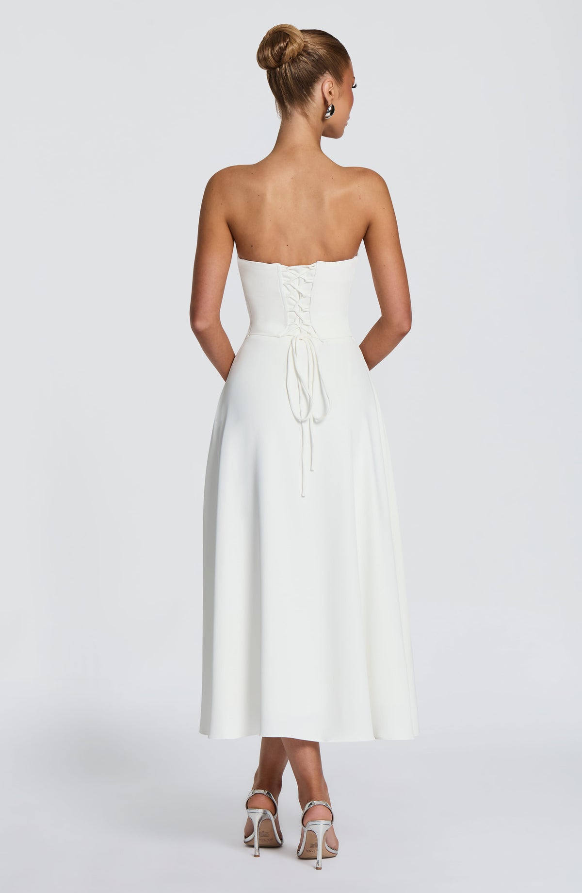 Robe midi Marlowe — Ivoire — vue 2