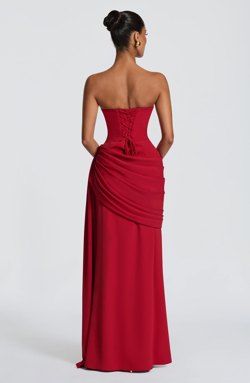 Robe longue Matisse — Rouge profond — vue 2