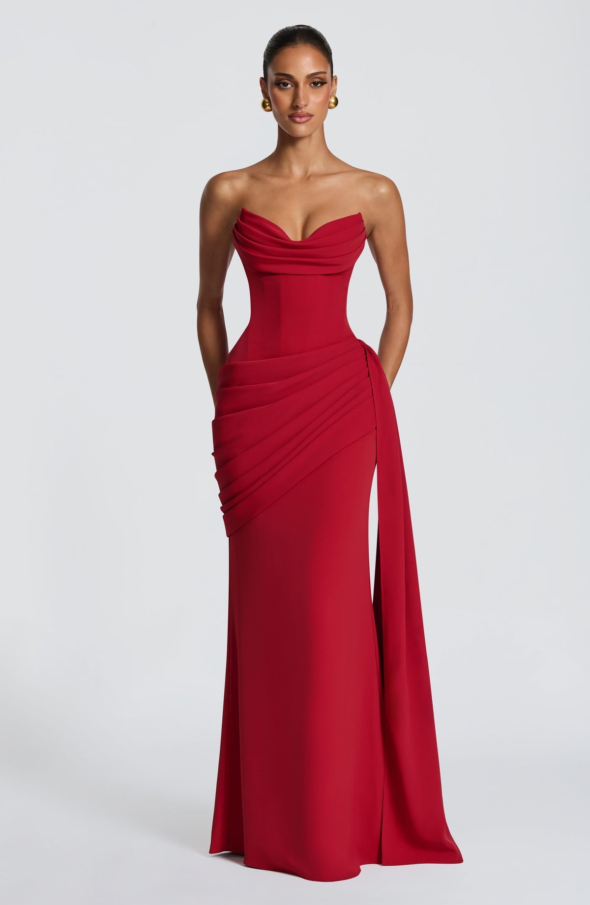 Robe longue Matisse — Rouge profond
