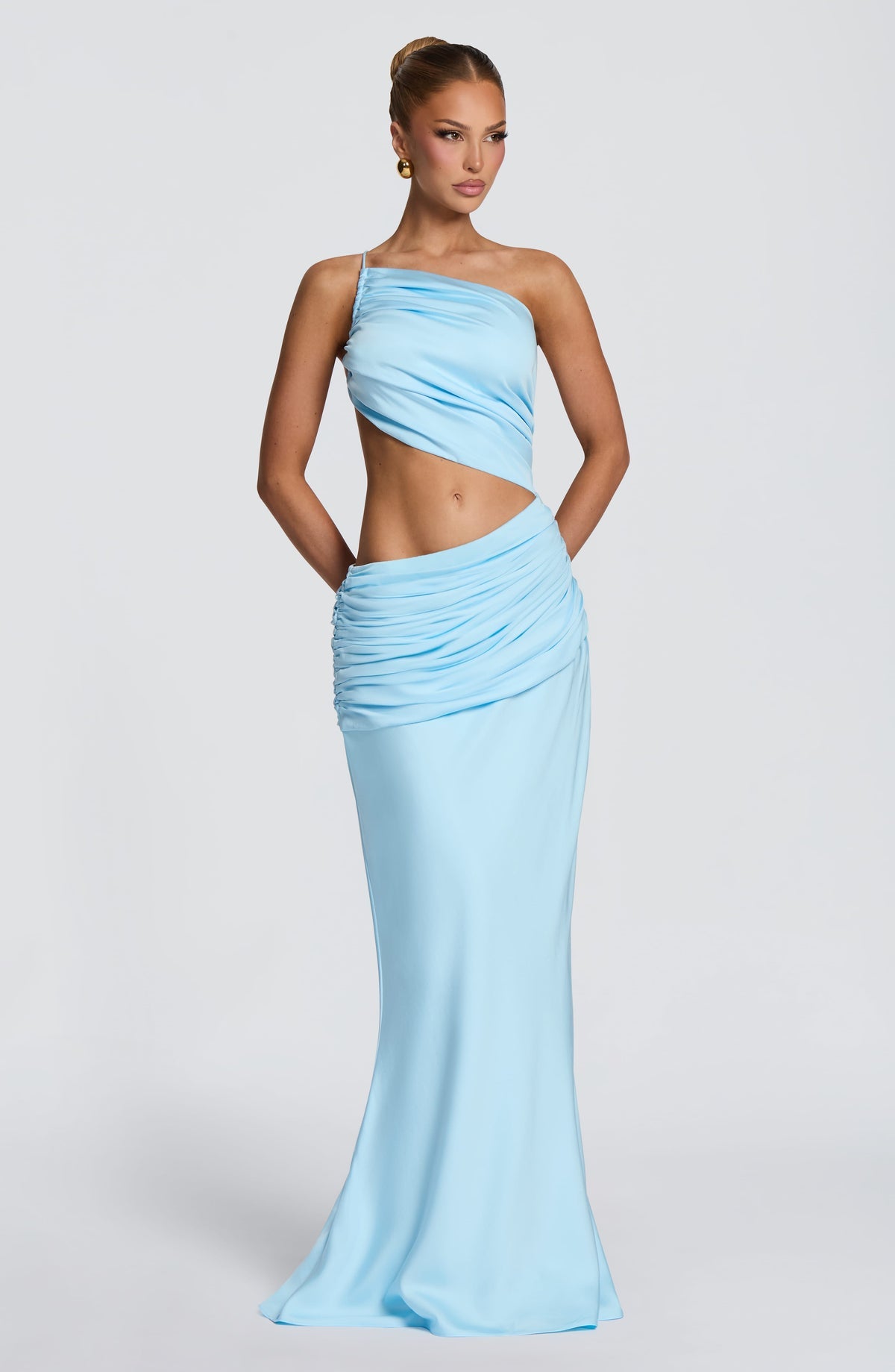 Robe longue Meadow — Sky Bleu