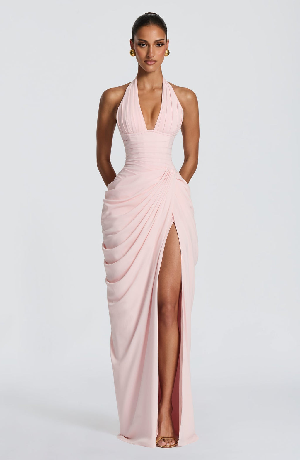 Robe longue Minette — Blush