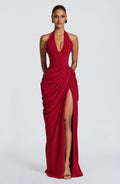 Robe longue Minette — Rouge profond