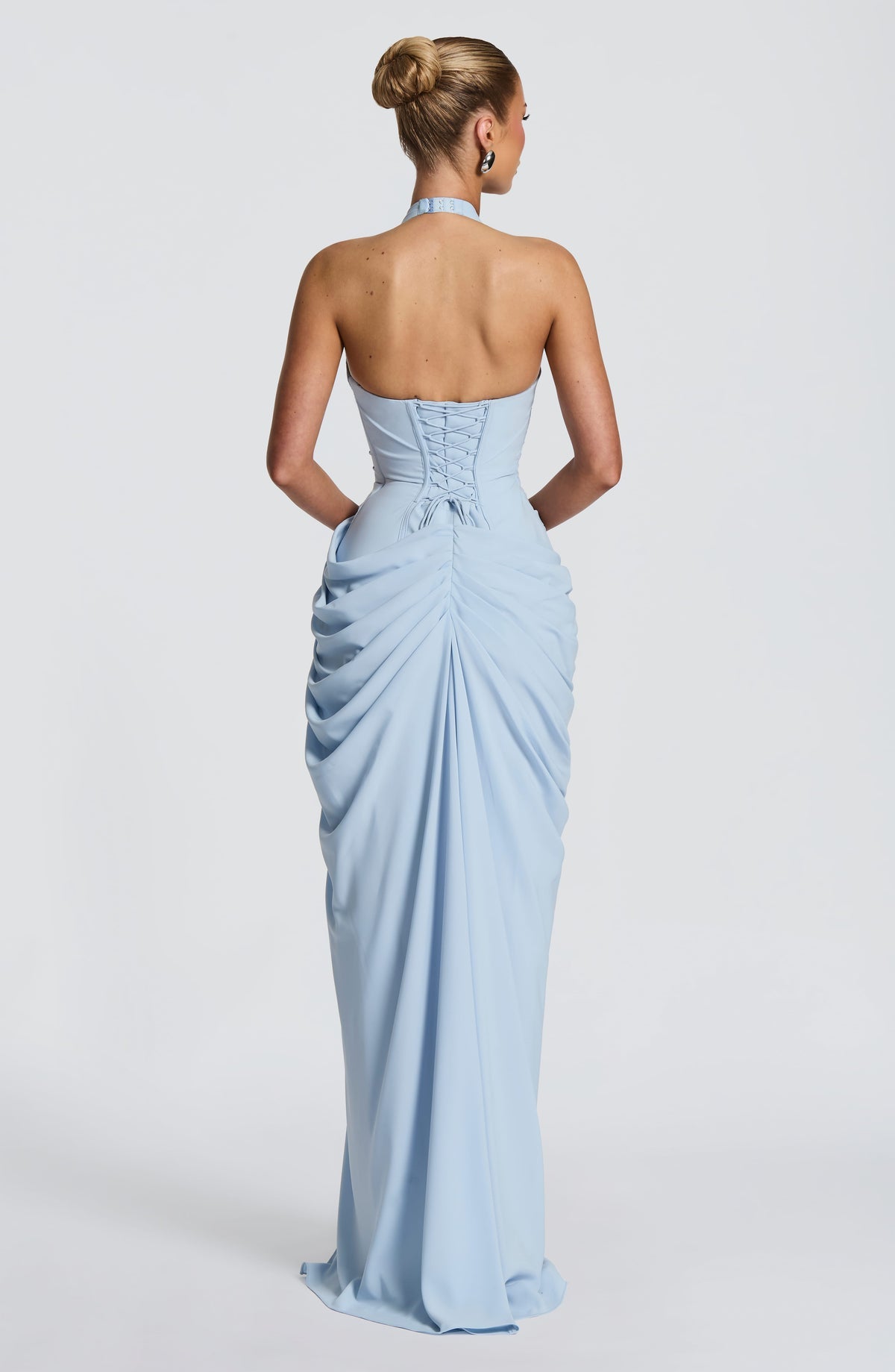 Robe longue Minette — Bleu glacier — vue 2