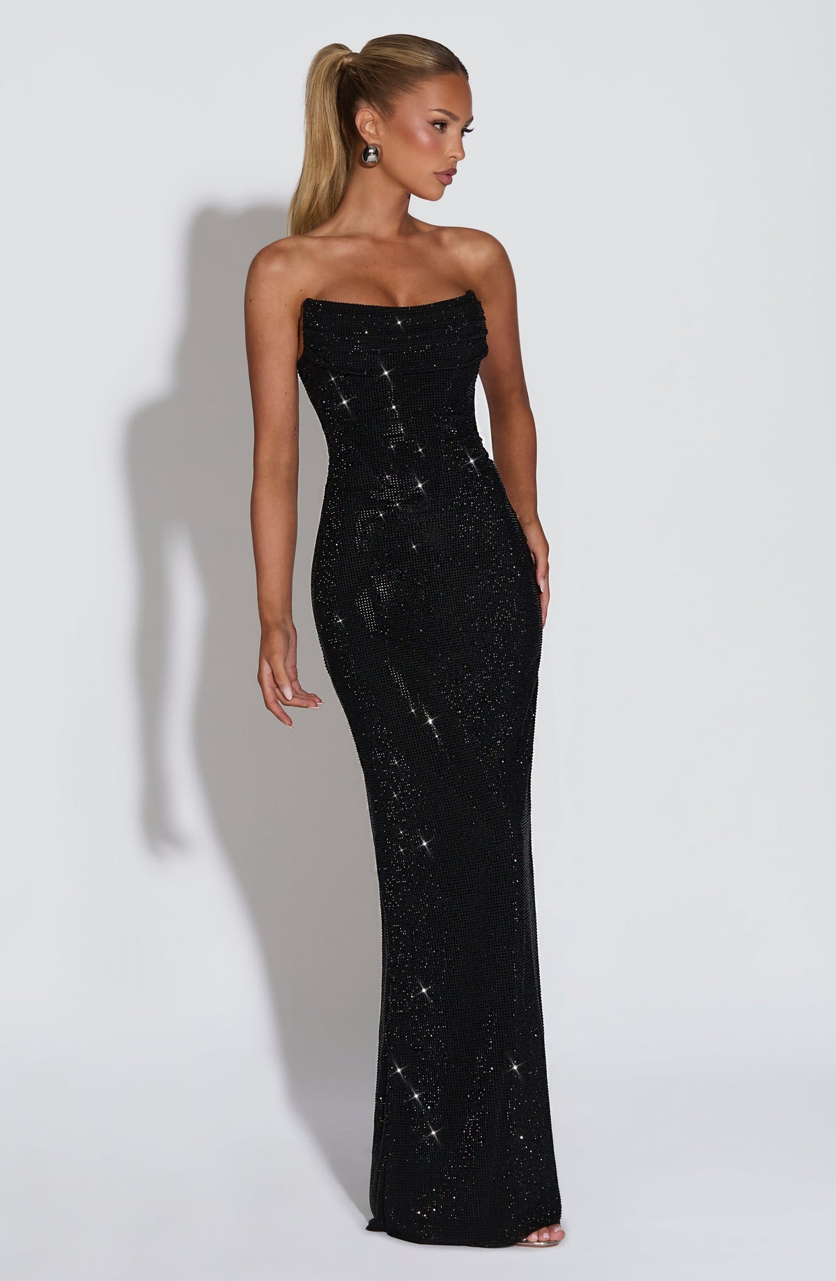Robe longue Mirabella — Noir — vue 4