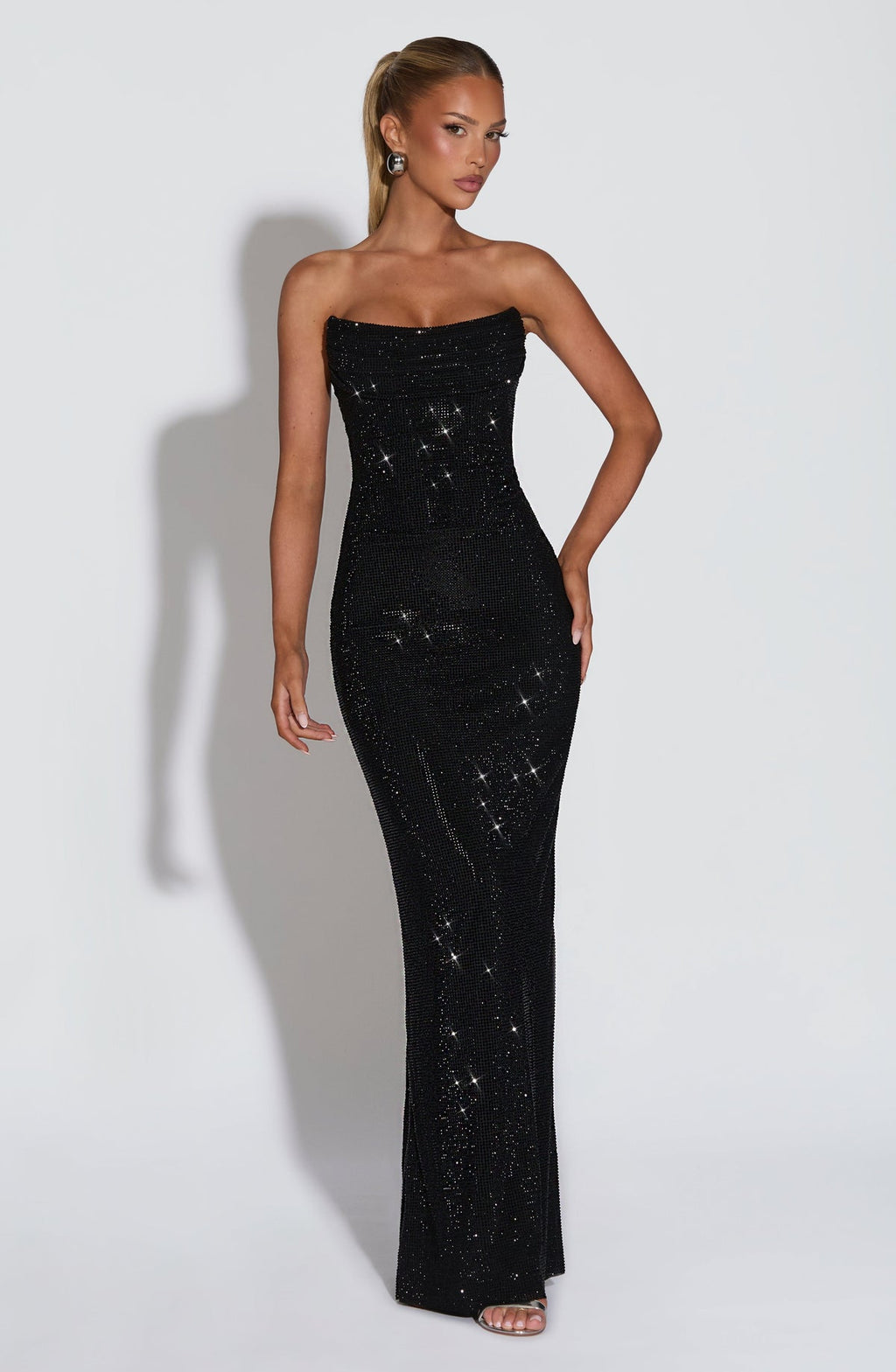 Robe longue Mirabella — Noir