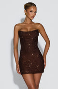 Robe courte Mirabella — Prune