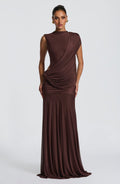 Robe longue Mireya — Prune