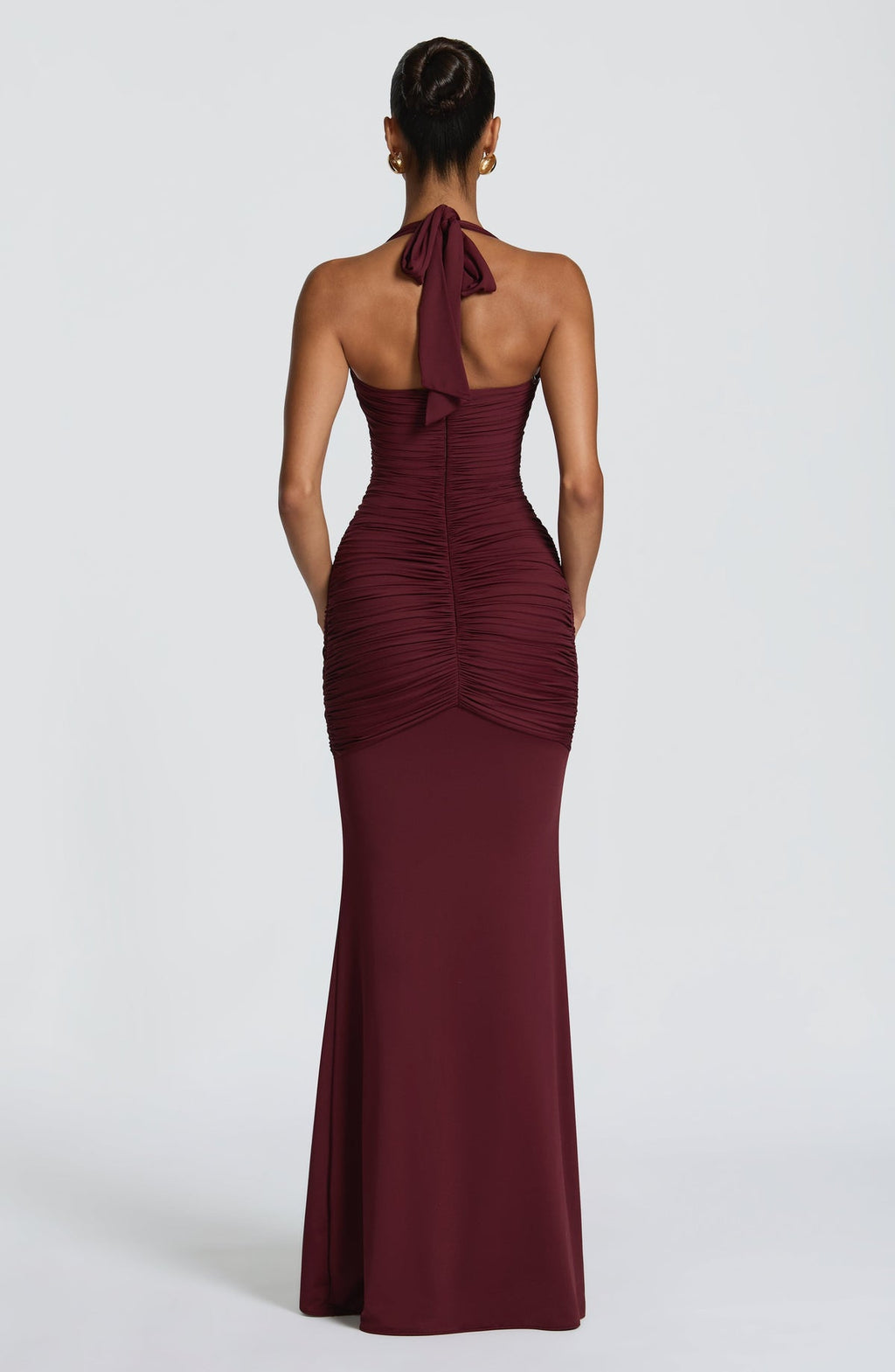 Robe longue Morrigan — Rouge cerise — vue 2