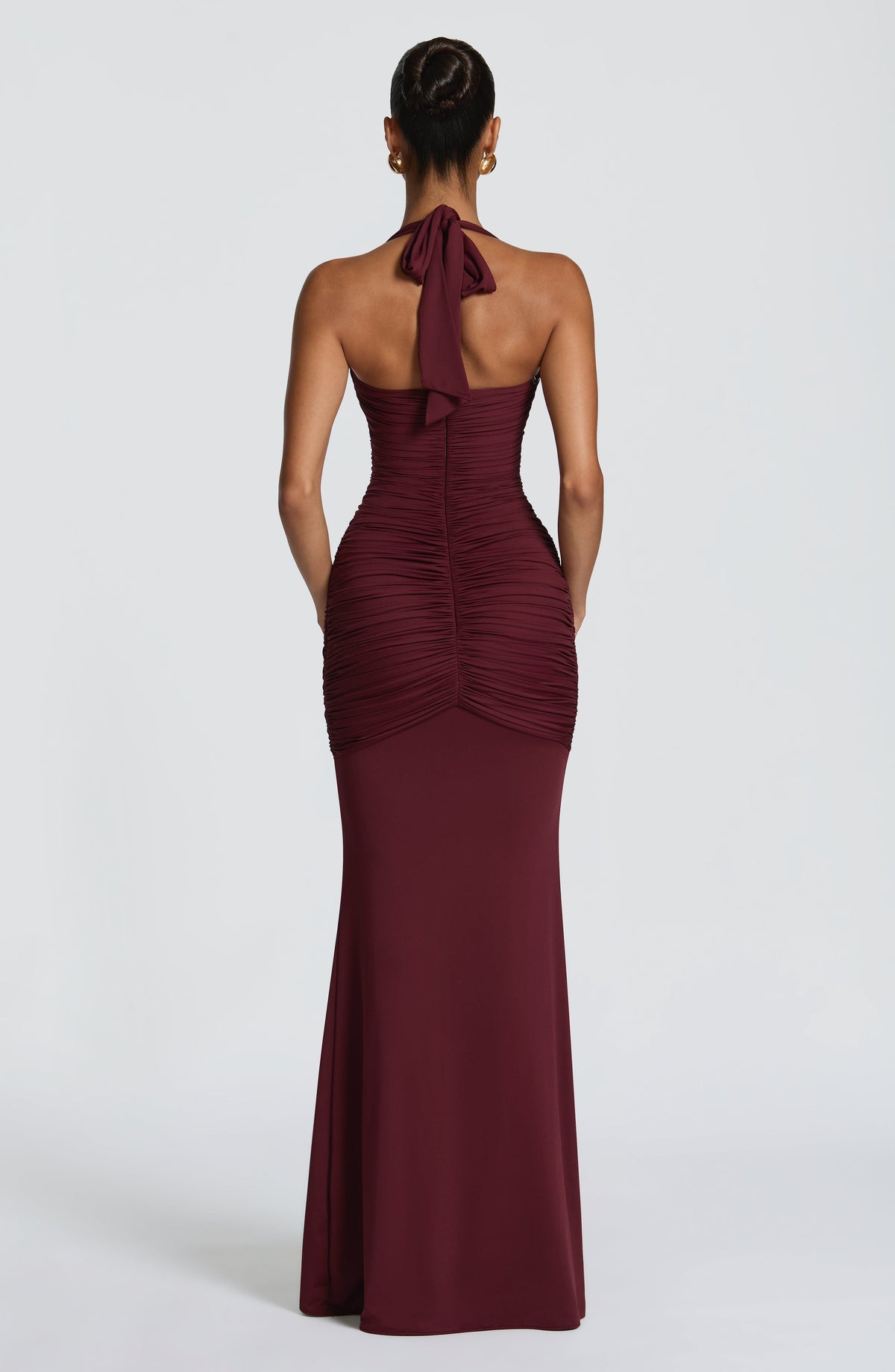Robe longue Morrigan — Rouge cerise — vue 2
