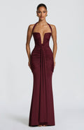 Robe longue Morrigan — Rouge cerise