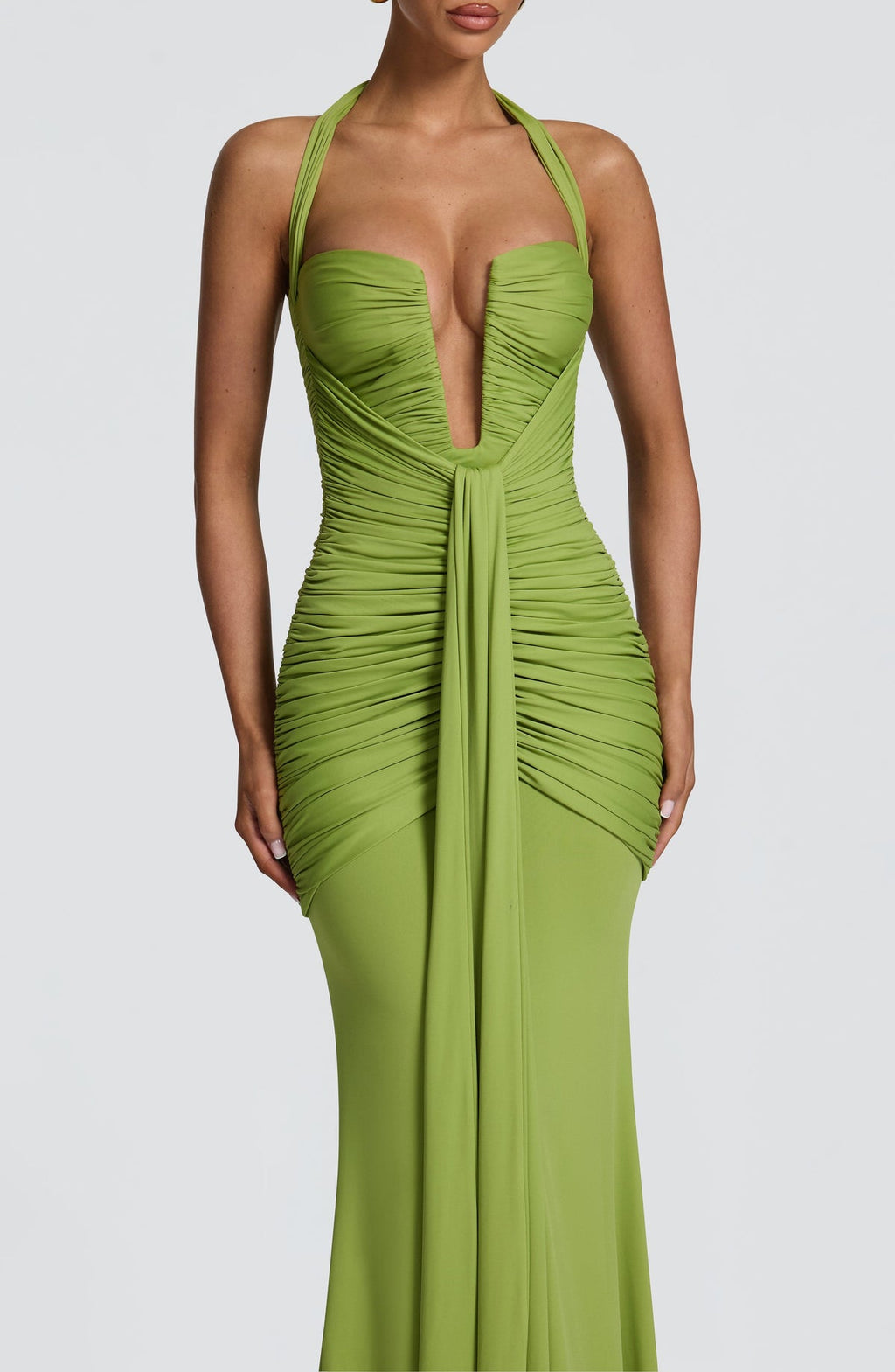 Robe longue Morrigan — Olive — vue 4