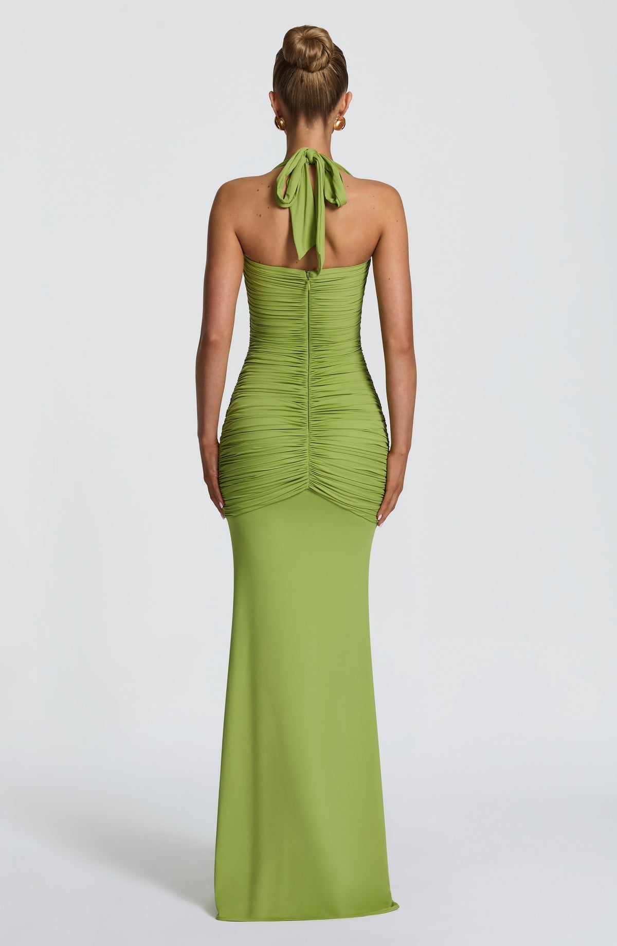 Robe longue Morrigan — Olive — vue 2