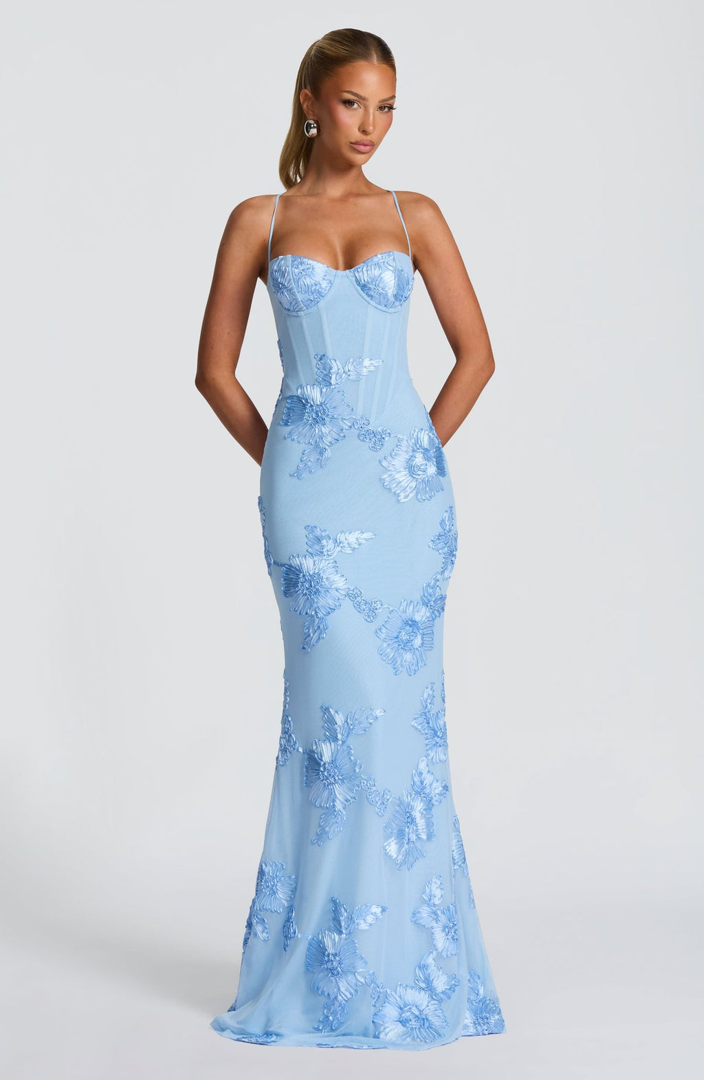 Nefertiti maxi dress — Ice blue