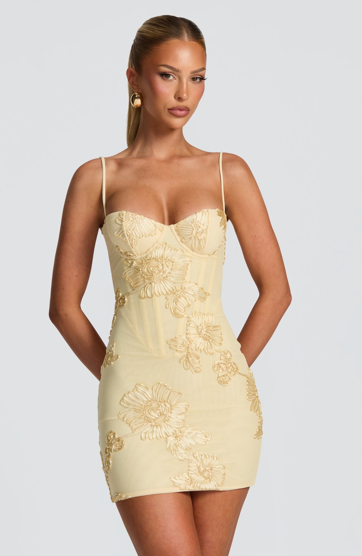 Robe courte Nefertiti — Citron