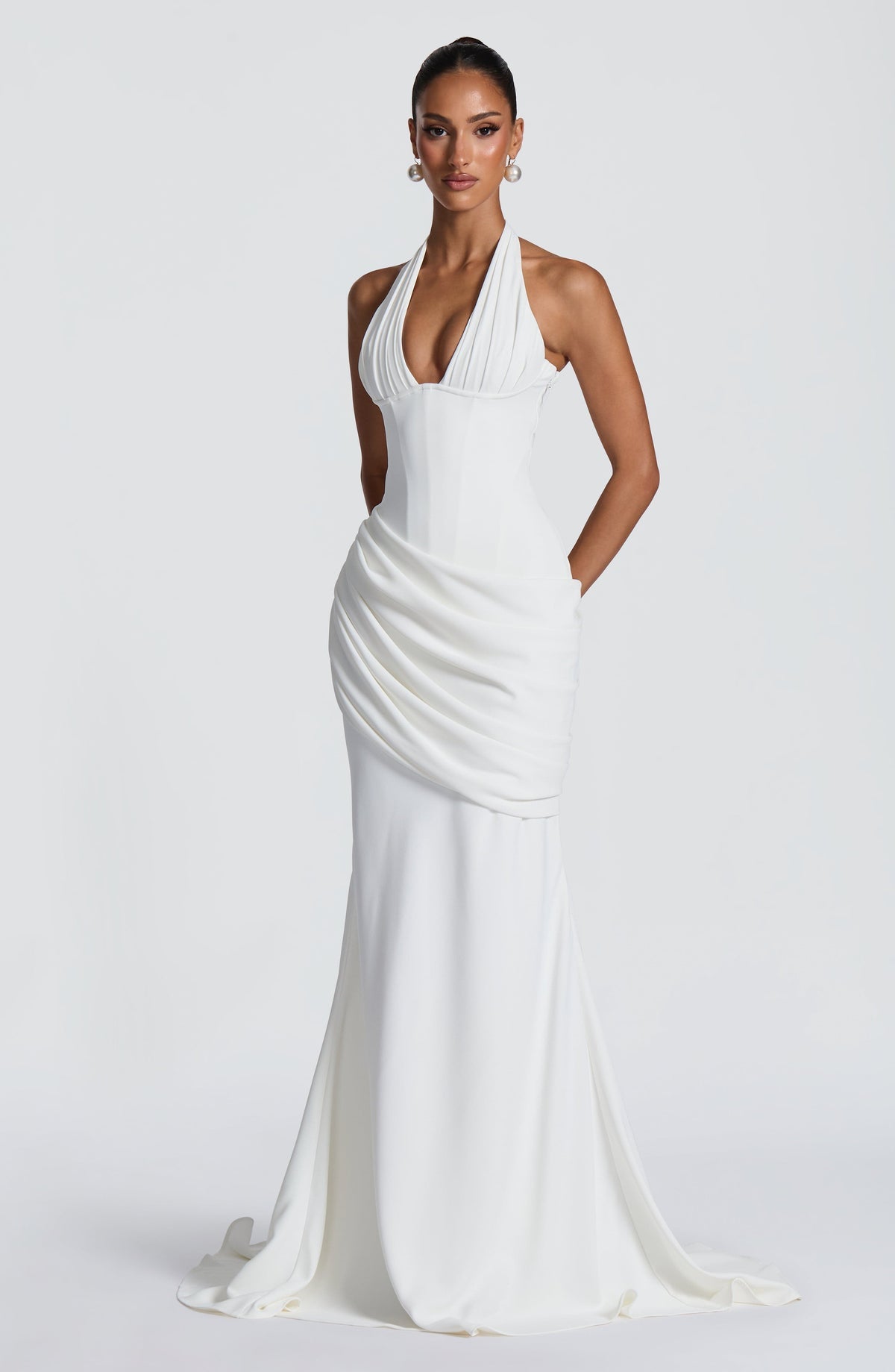Robe de soirée Nehemia — Ivoire — vue 3