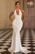 Robe de soirée Nehemia — Ivoire