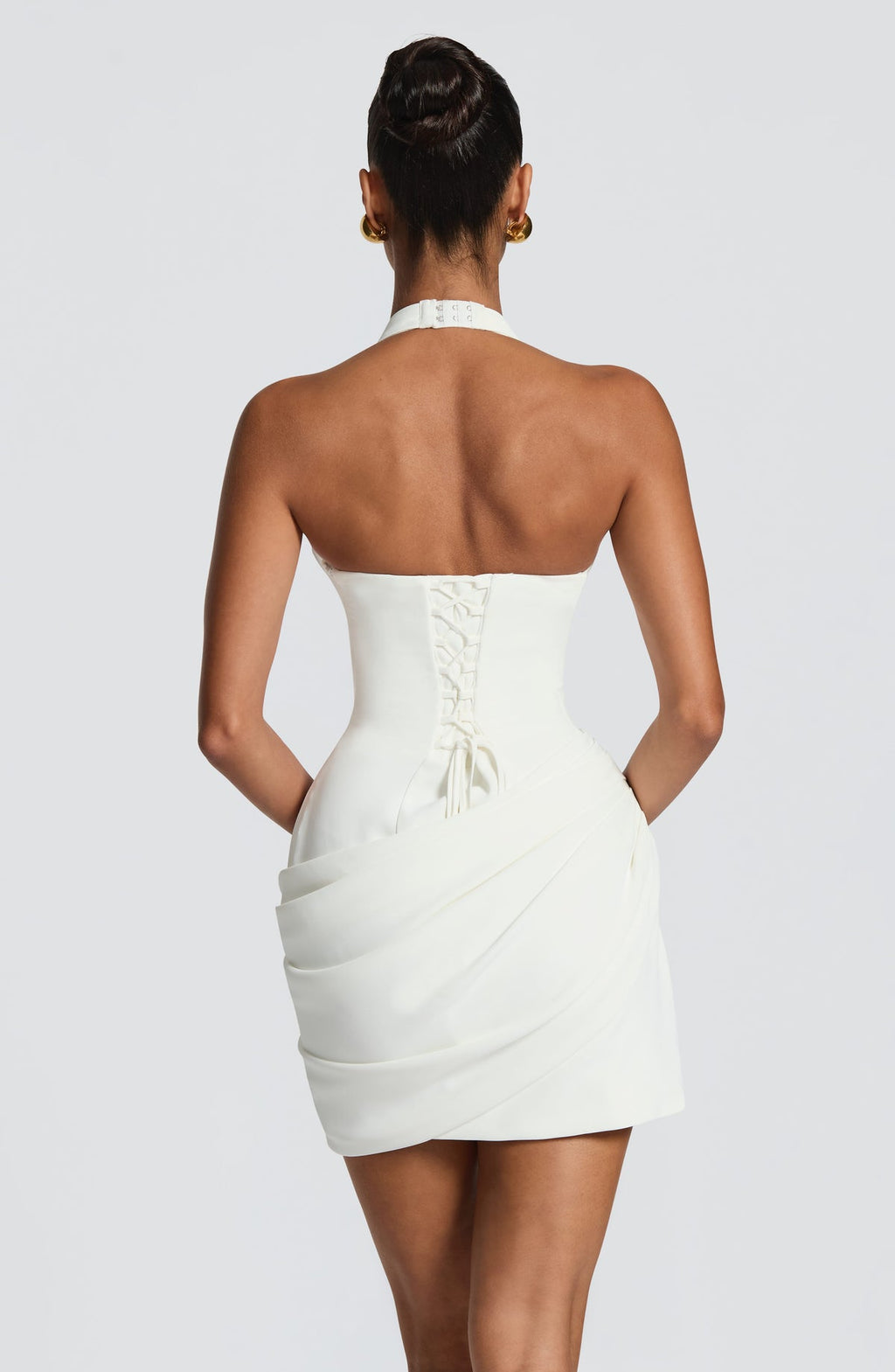 Robe courte Nehemia — Ivoire — vue 2