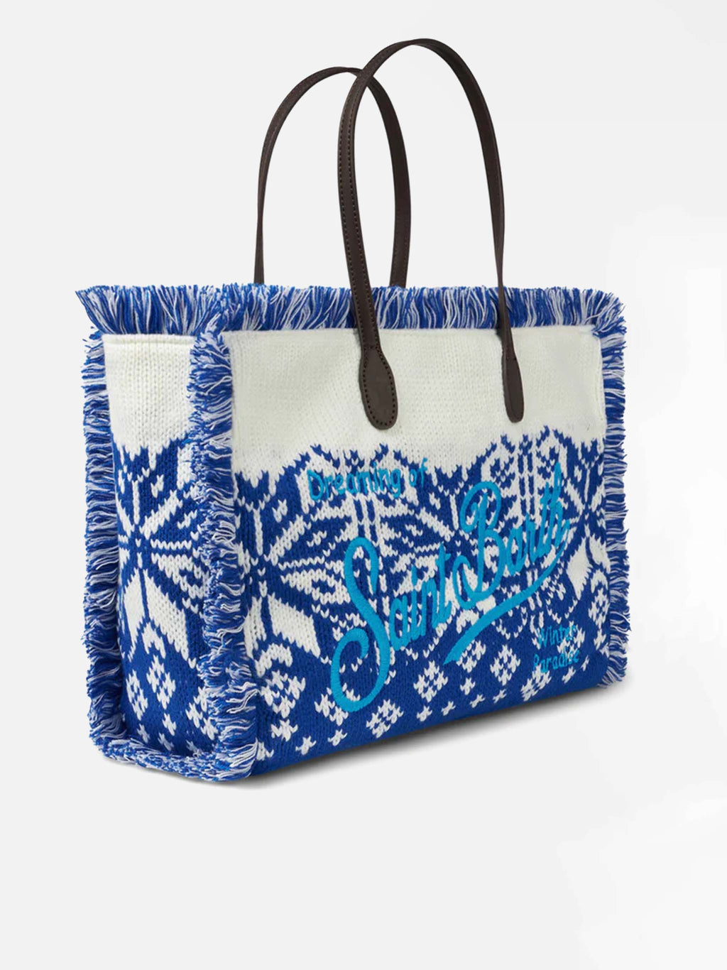 Borsa tote Vanity in lana MC2 Saint Barth — Jacquard nordico — vista 2