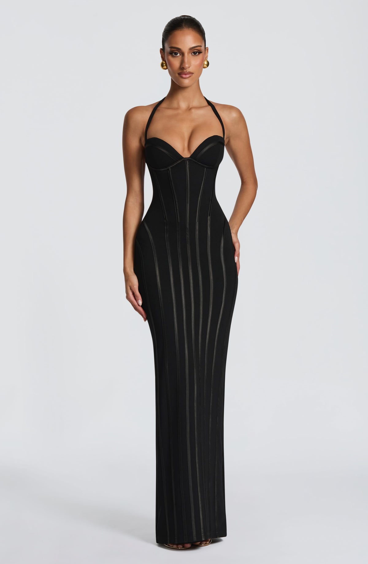 Robe longue Nigella — Noir
