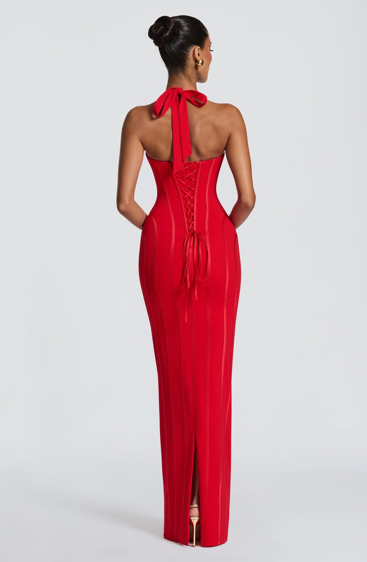 Robe longue Nigella — Rouge — vue 2
