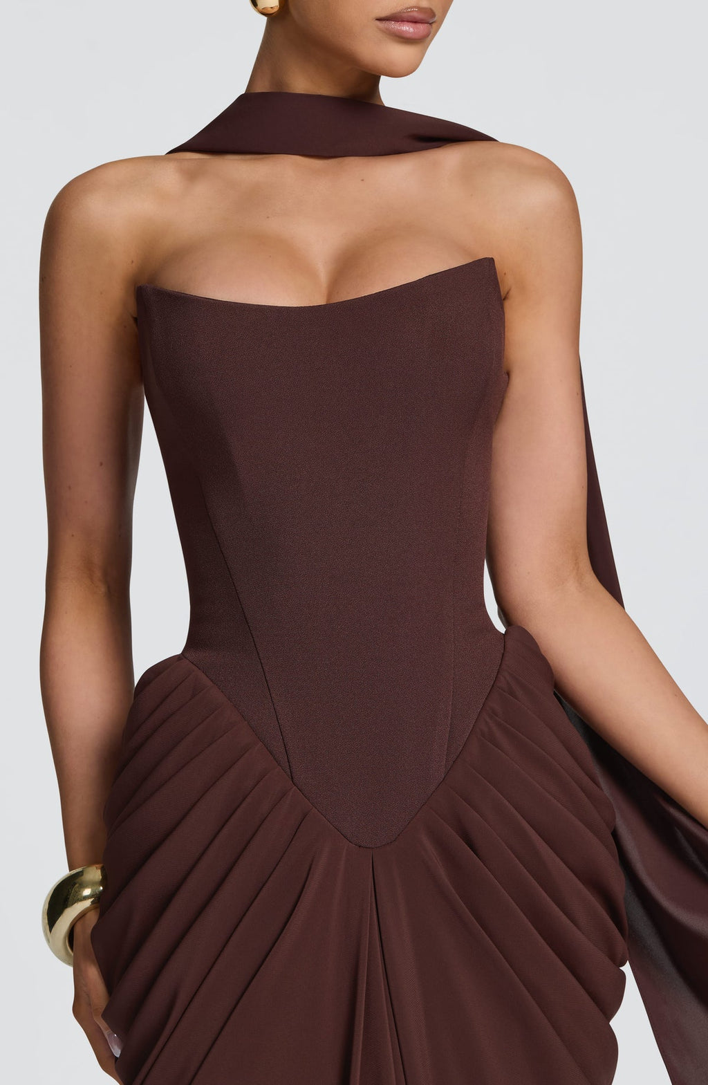 Robe longue Noura — Prune — vue 5