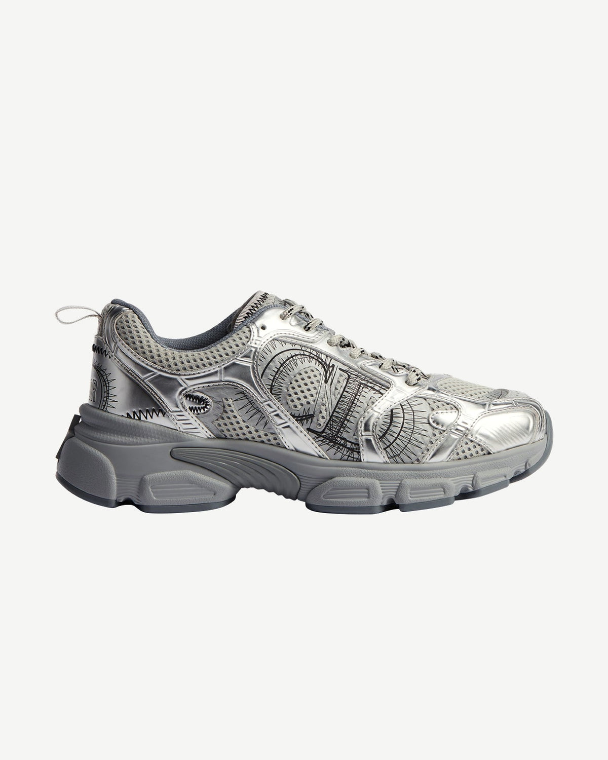 Dior Chrono Sneaker – Grey & Silver