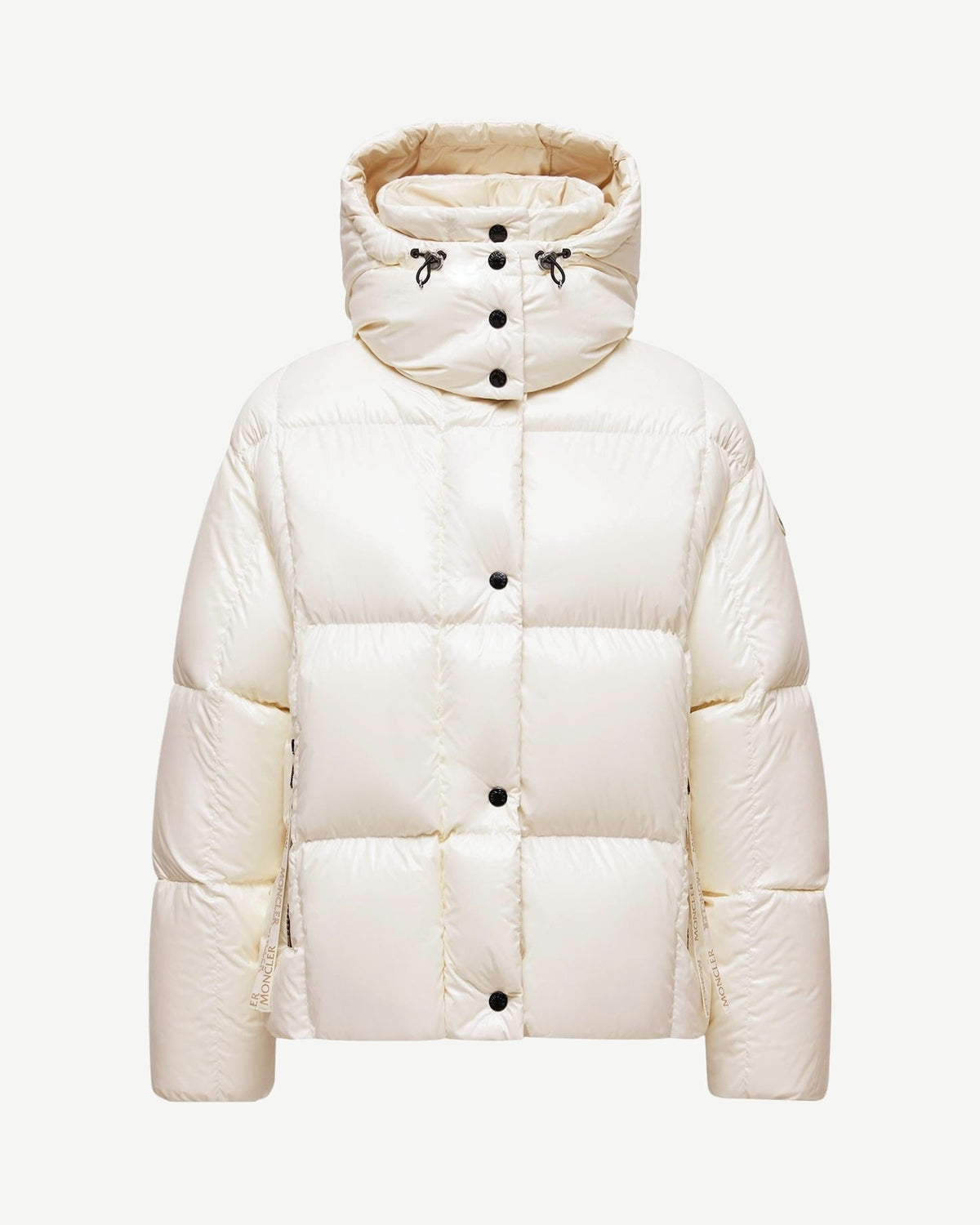 Moncler Parana Hooded Short Down Jacket – White