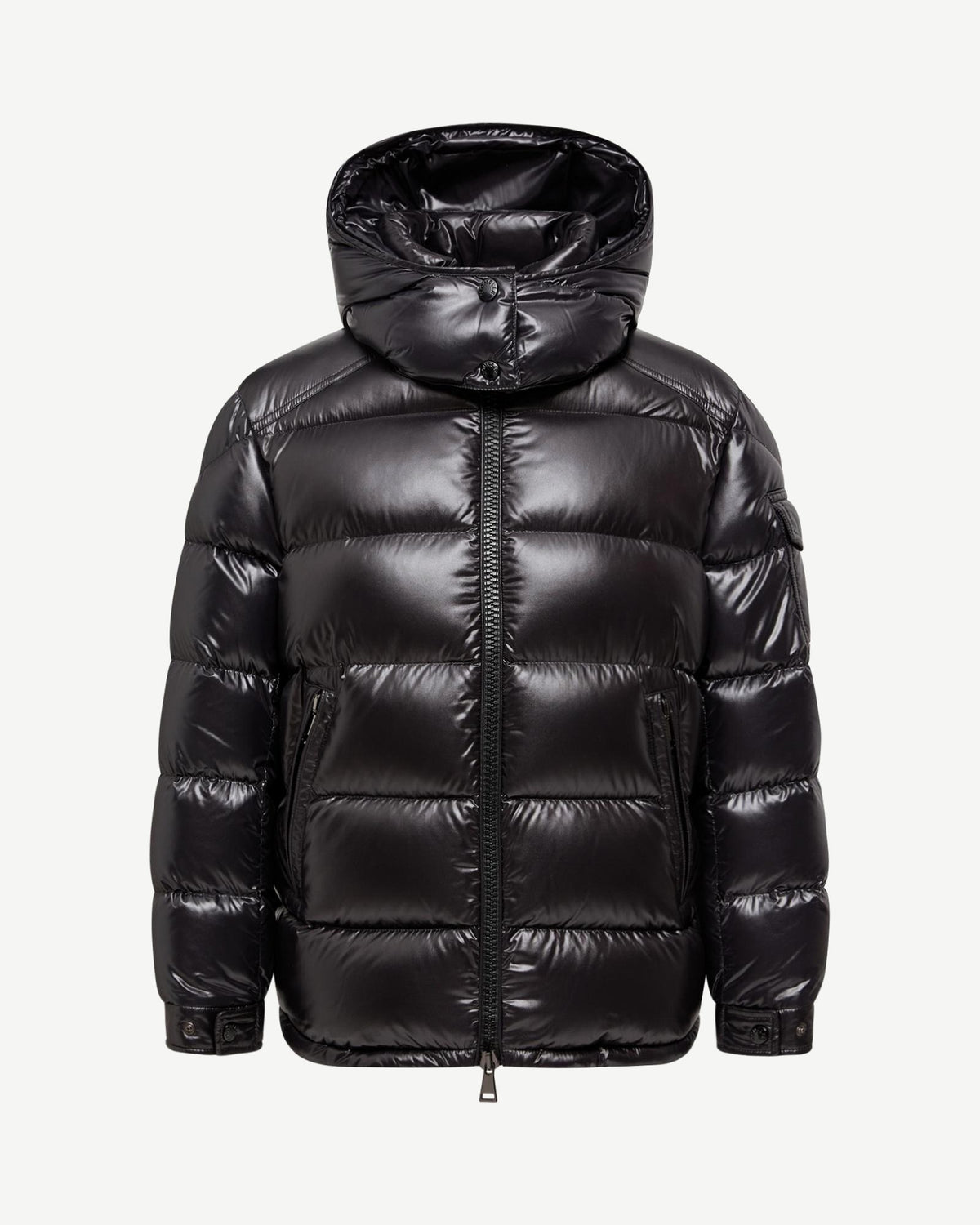 Moncler Maire Hooded Short Down Jacket – Black