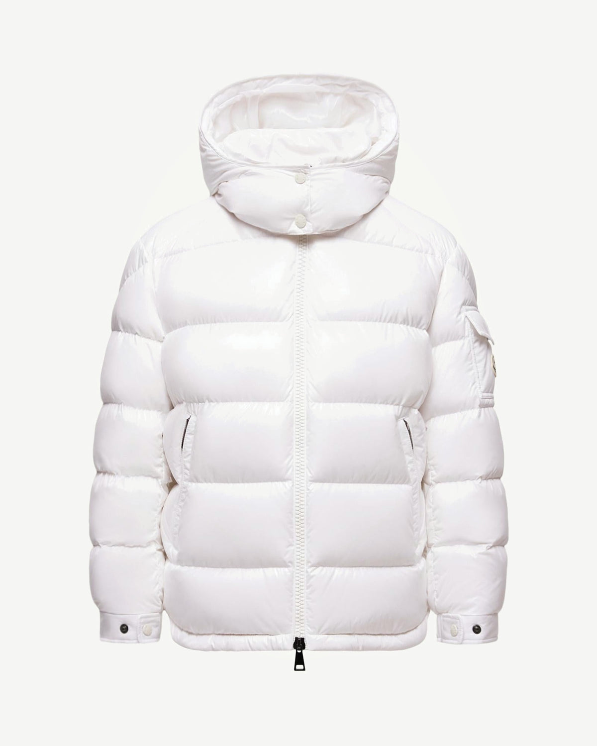Moncler Maire Hooded Short Down Jacket – Off White