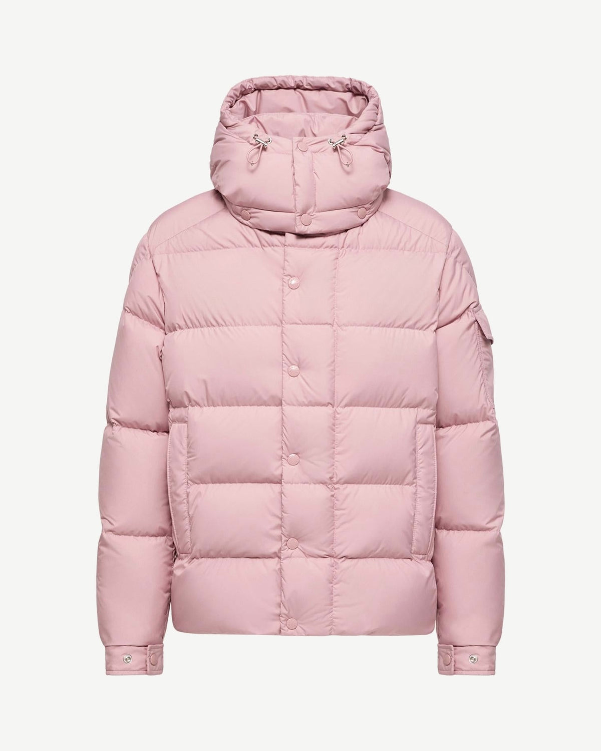 Moncler Maya 70 Hooded Short Down Jacket – Pink
