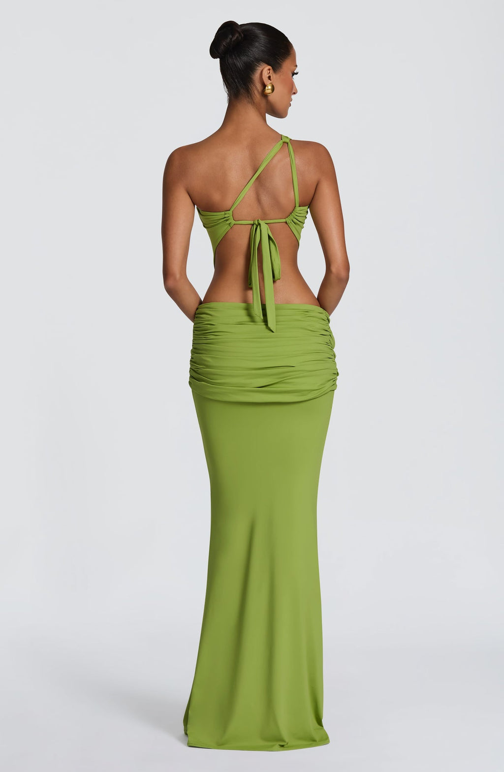 Robe longue Onyx — Olive — vue 2