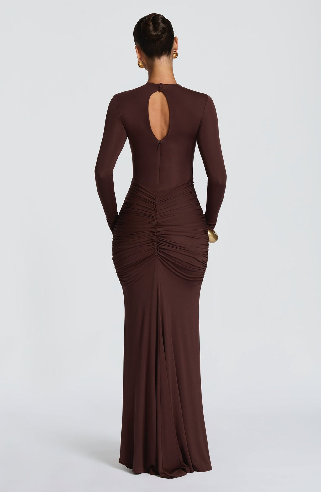 Robe longue Oriane — Prune — vue 3