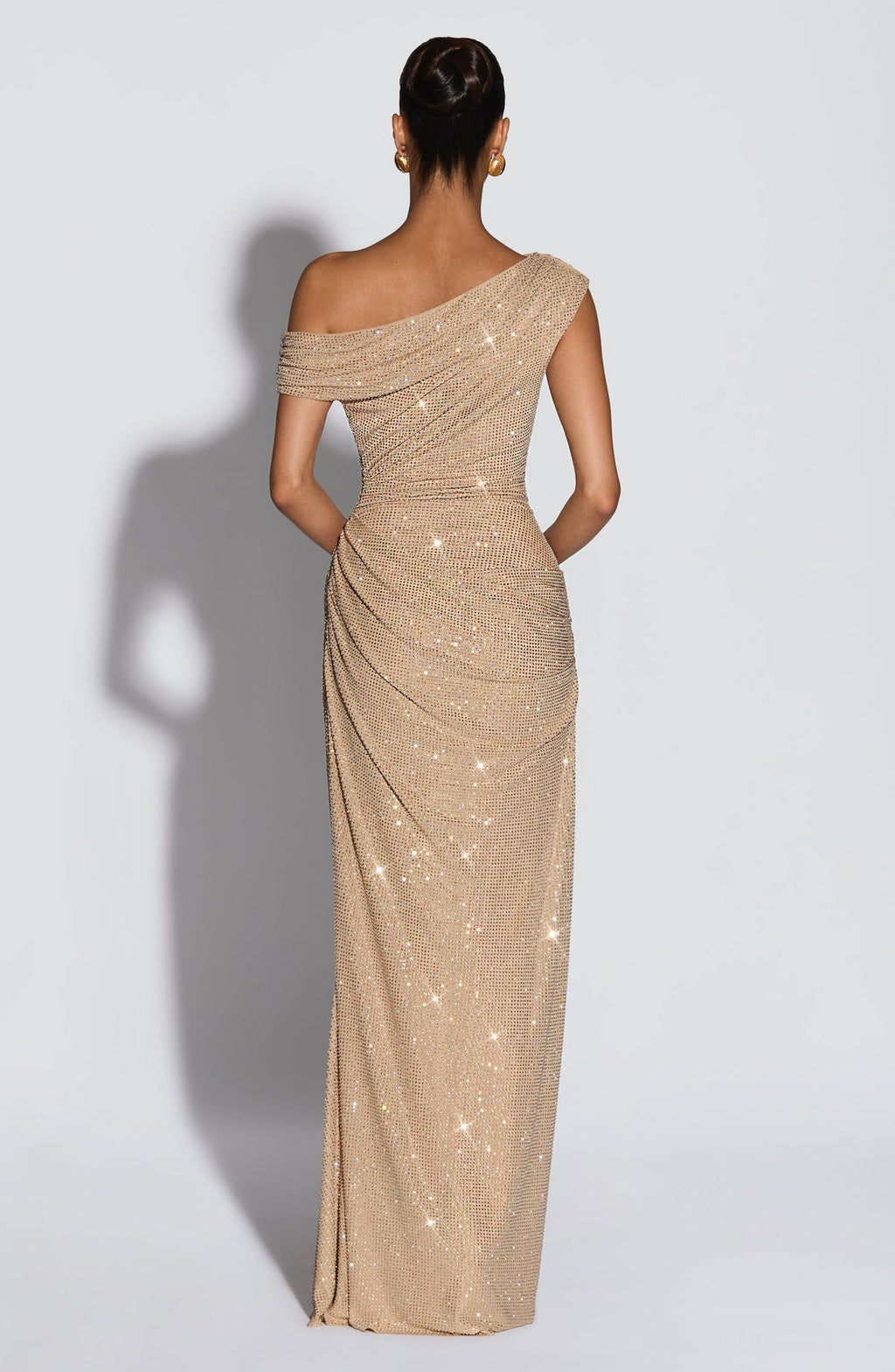 Robe longue Ottilie — Doré — vue 3