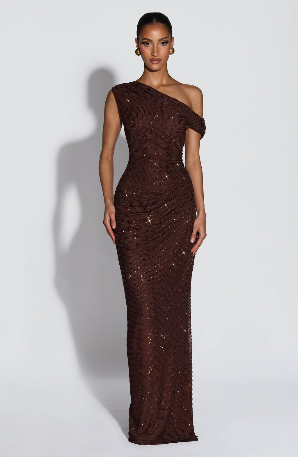 Robe longue Ottilie — Prune