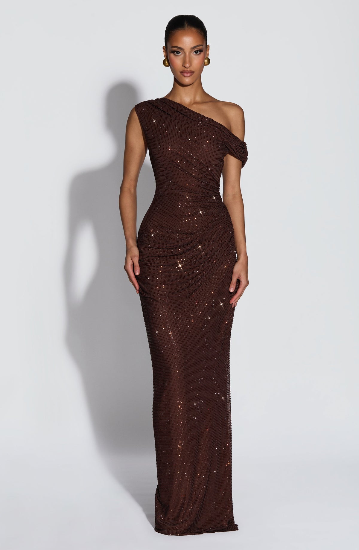 Robe longue Ottilie — Prune