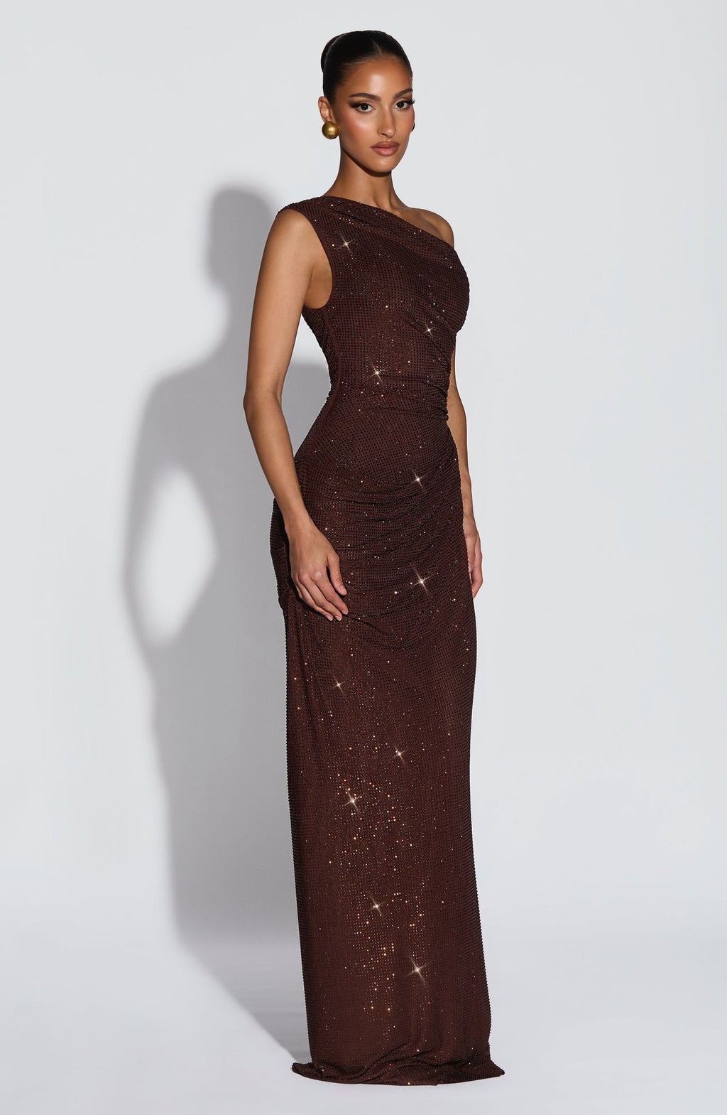 Robe longue Ottilie — Prune — vue 5